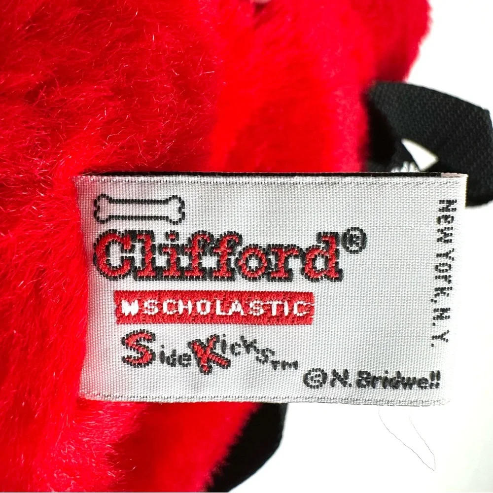 Vintage 1997 Clifford The Big Red Dog Plush Backpack Scholastic Side Kicks
